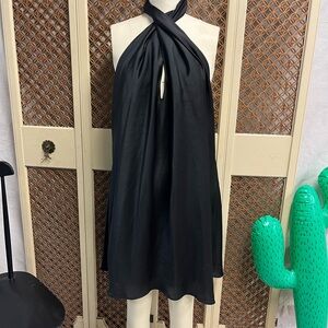 Show Me Your MuMu Elegant Black Halter Dress